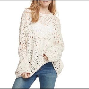 Free People Crochet Summer Sweater